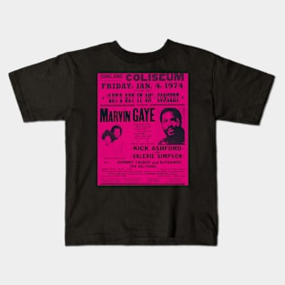 Marvin Gaye Poster Concert #3 Kids T-Shirt